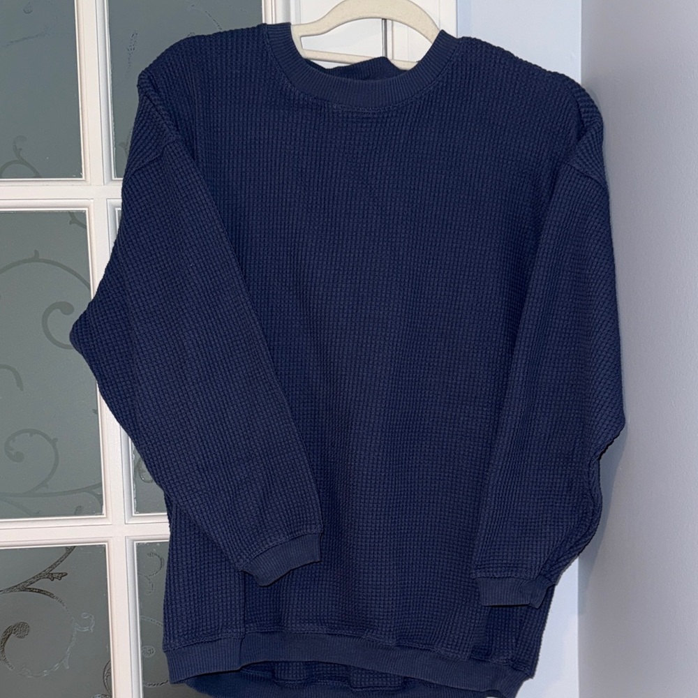 Aerie Women's Navy Long Sleeve Top
